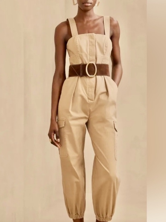 Banana Republic Pants - NWT Banana Republic Tan cargo Utility Jumpsuit